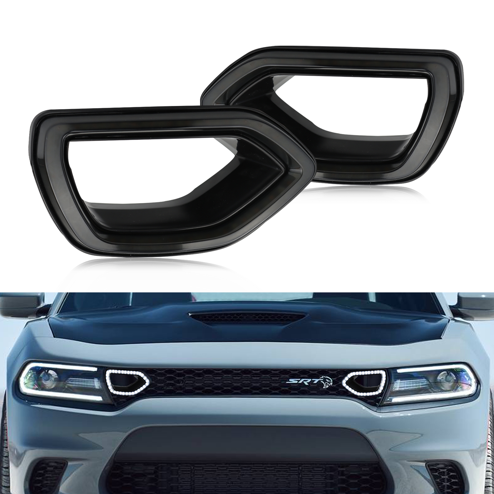 dodge charger scat pack fog lights Charger Factory Style Fog Lights (15-23 Charger Daytona, R/T, Scat Pack,  SRT)